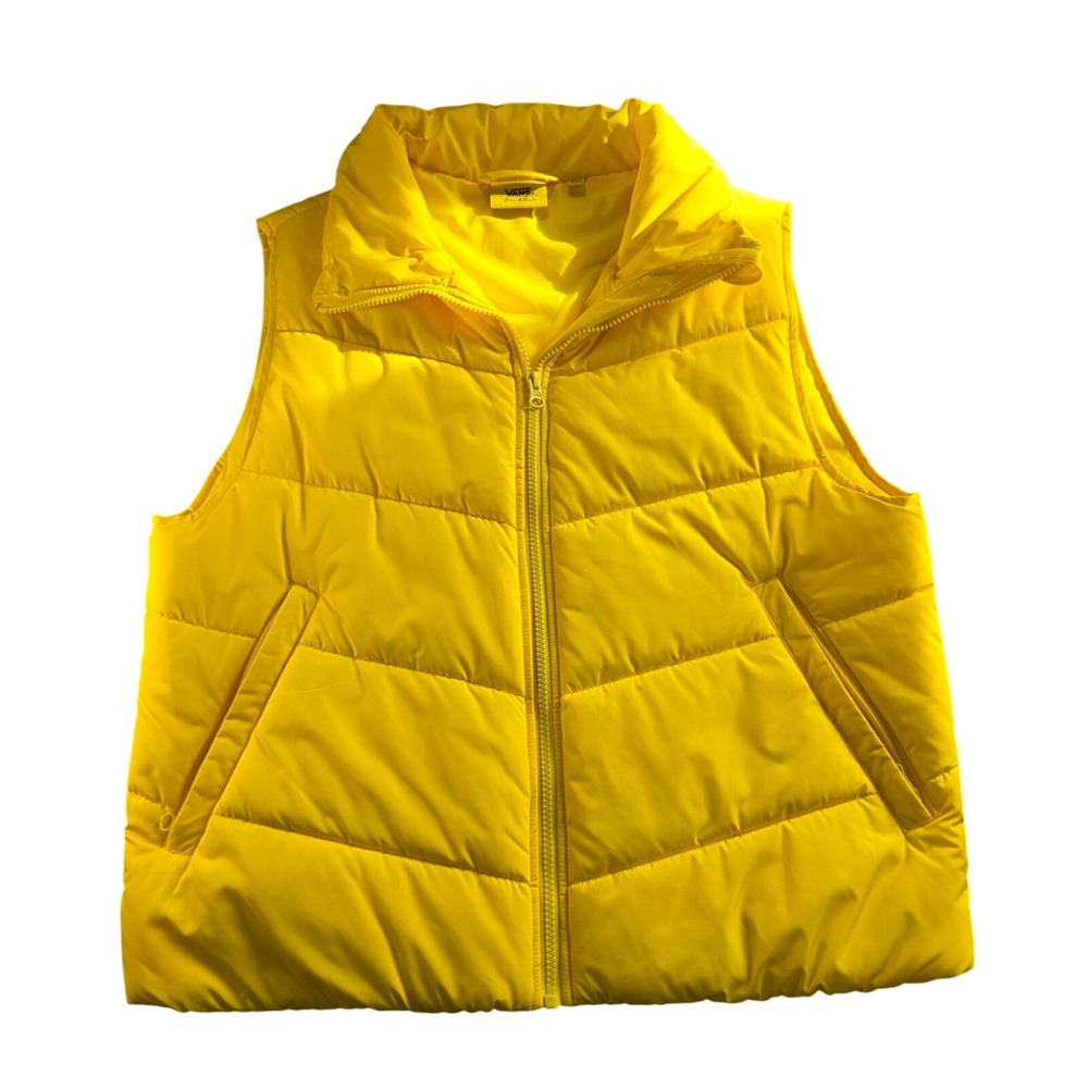Vans Tierra Whack Collab Puffer Vest Yellow Size Medium Skate‎ Streetwear